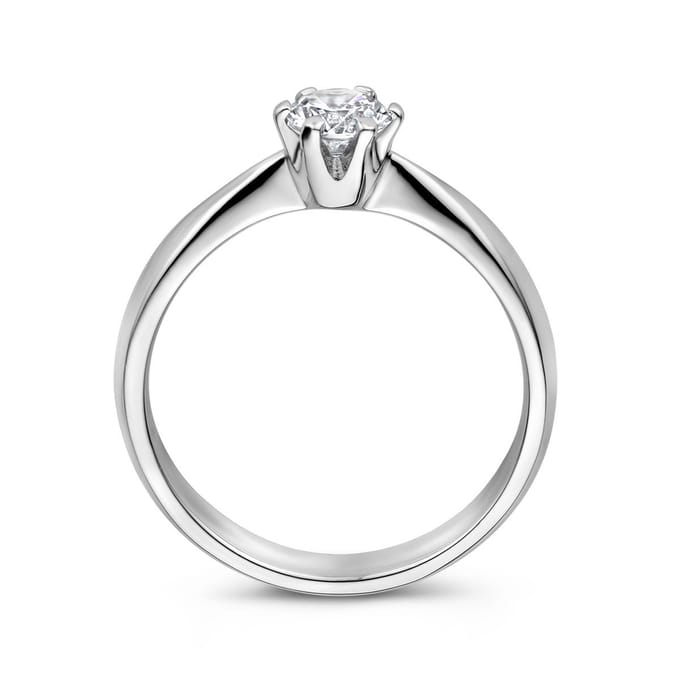 Gerhodineerd Zilver Ring Met Zirkonia 1336759