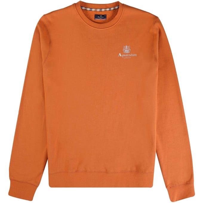 Aquascutum Active Small Logo Oranje Sweatshirt
