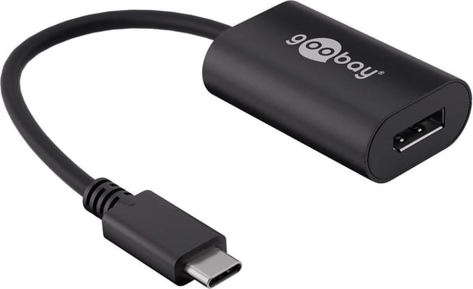 Goobay USB-C - DisplayPort 4K 60Hz adapter | zwart | 0,20 meter