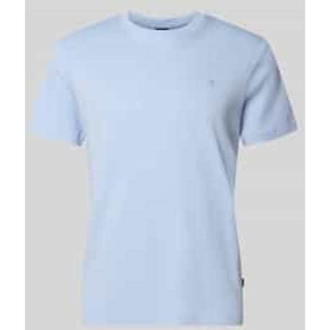 T-shirt met logostitching model 'Priamo'