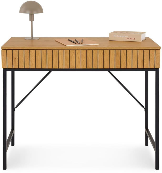 Bijzettafel PALE met 2 lades – wild eiken decor
