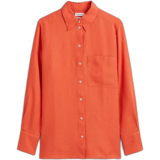 Blouse met lange mouwen en col bénitier voor dames Marc O'Polo
