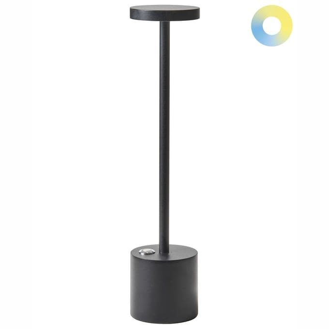 LIZANDRO - Tafellamp - Zwart - Aluminium/IJzer