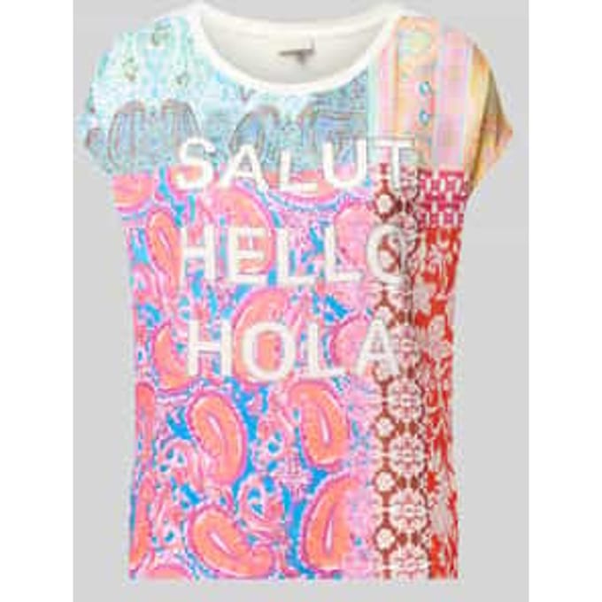 T-shirt met viscose