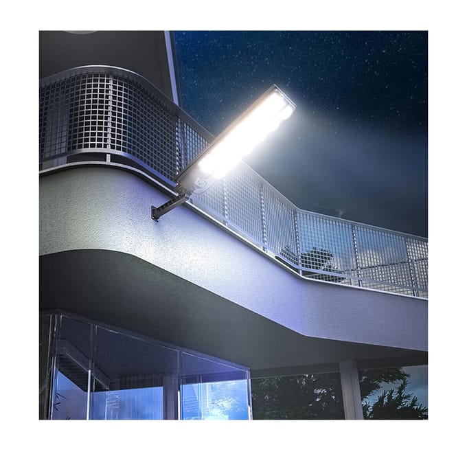 Zonne-straatlamp halogeen met bewegings- en schemersensor, 1000 W