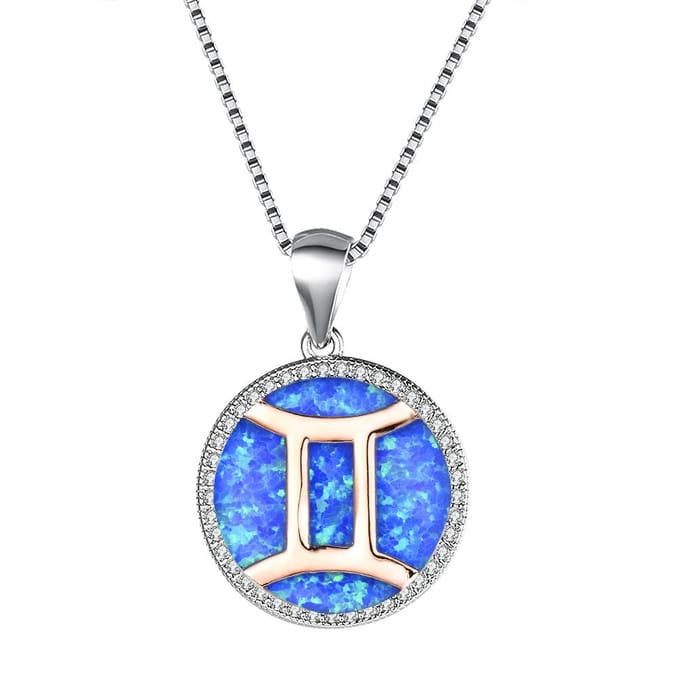 Ketting Europees en Amerikaans 12 Sterrenbeelden Ketting gray