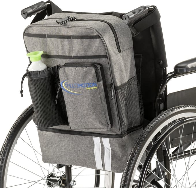 MultiMotion Luxe Rolstoeltas / Rugzak Inclusief Koelvak | Rolstoel tas