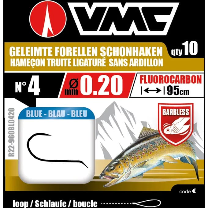 Gemonteerde Haken VMC HSF Dia=0,18 95cm