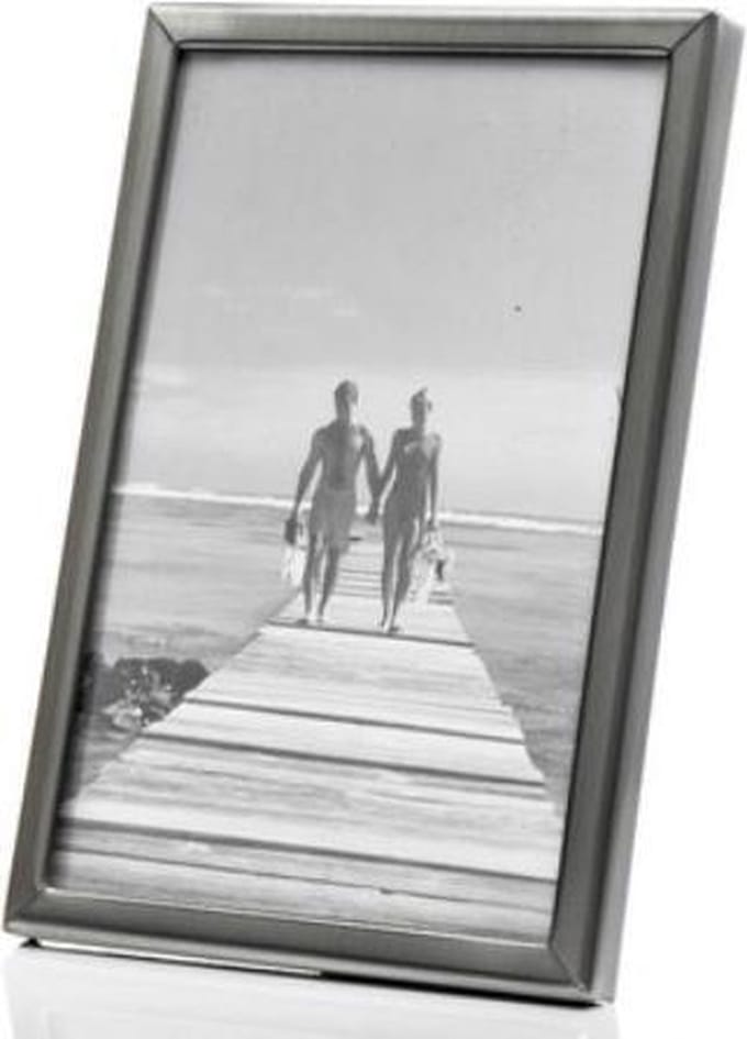 Aluminium - Mat - Zilver - Fotolijst - 9x13cm.