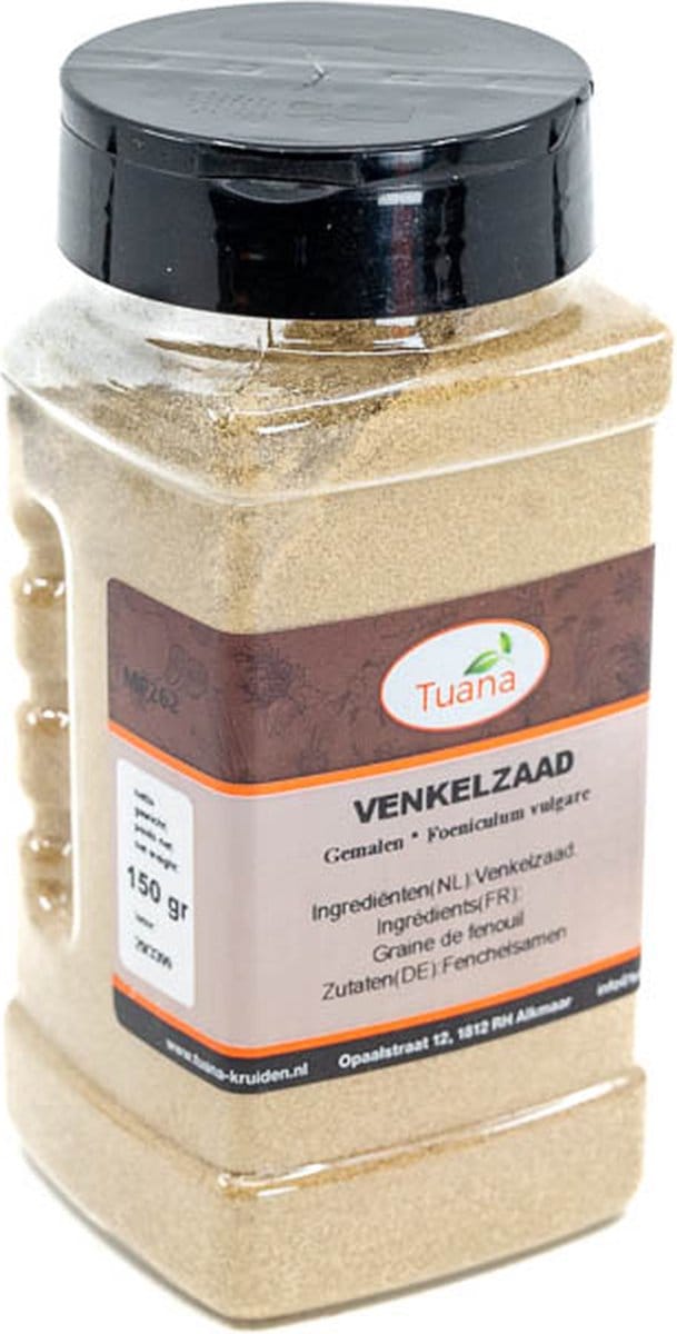Tuana Kruiden - Venkelzaad Gemalen - Strooibus 150 Gram - Tuanashop - MP-V-0005