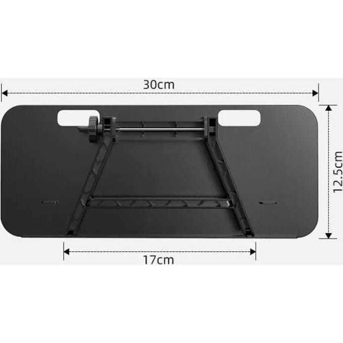 Verstelbare tv-schermplank, computermonitor, desktopscherm, opbergrek, tv-mediabox, routerplank, thuisorganizer zwart