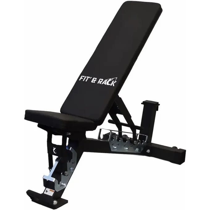 Kantelbare gewichtsbank Fit & Rack