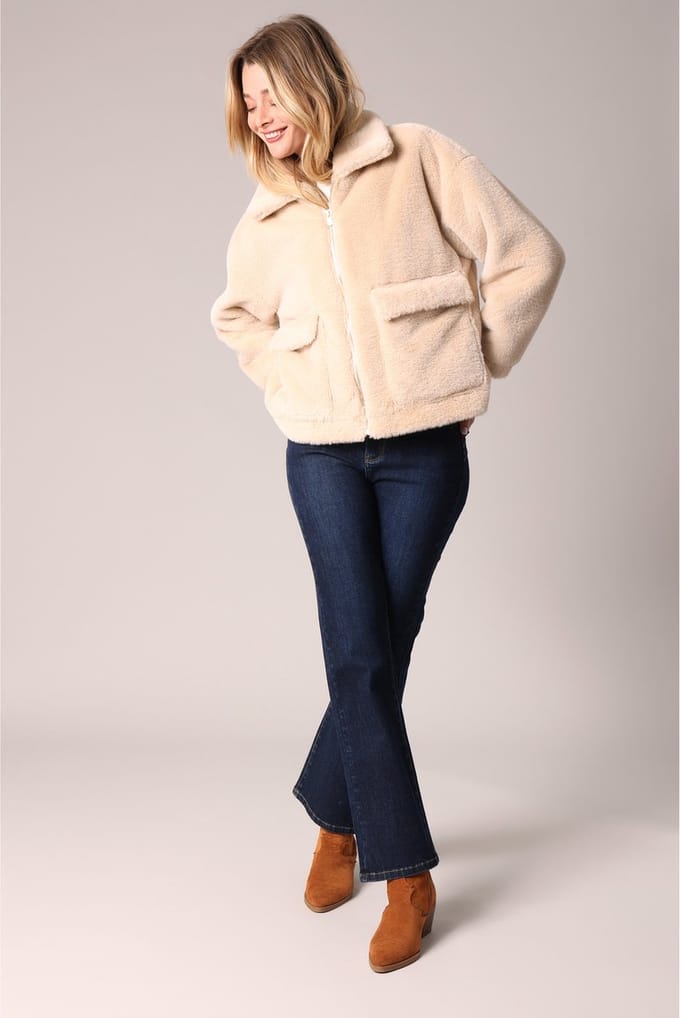 Deeluxe Rusalka Jas Beige S Vrouw