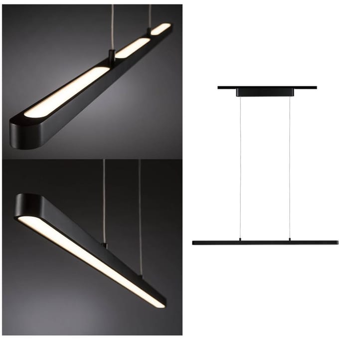Paulmann URail Pendel Lento 230V-railsysteem lamp URail LED Zwart (mat)