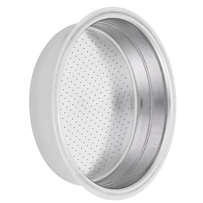 Dubbellaags roestvrijstalen koffiefilter met drukfiltermandje Accessoires voor koffiemachines L white