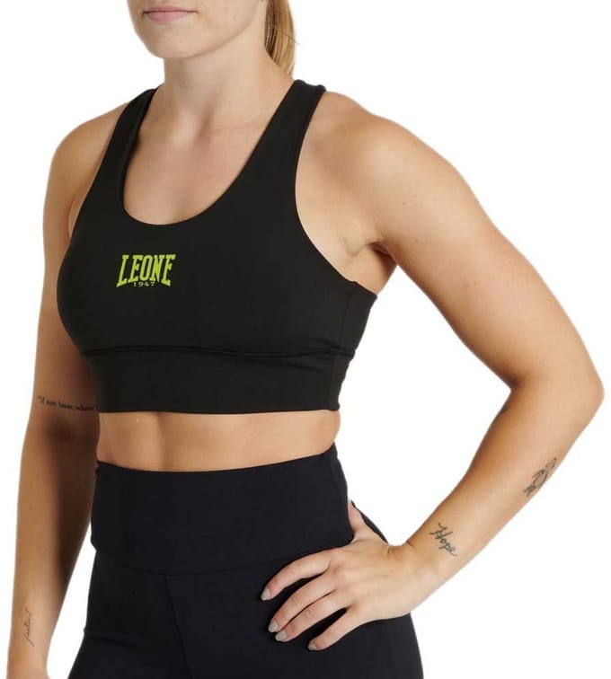Leone1947 Logo Wacs Sportbeha Zwart M Vrouw