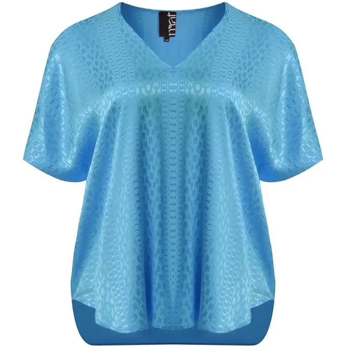 V-halsblouse in viscose dames Mat Fashion