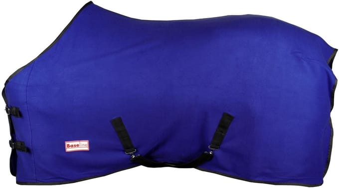 Baseline Polar Fleecedeken - Paardendeken - Maat: 155 - Kobalt - Fleece