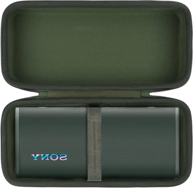 Duurzame Hard Case voor Draagbare Bluetooth Speaker - Bescherming, Stijl en Functionaliteit in Forest Grey