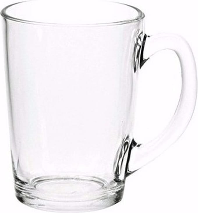Theeglazen/bekers basic 8 stuks 320 ml - glazen theebekers