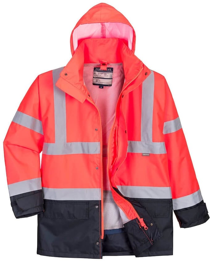 Portwest Hi-Vis Executive 5-in-1 Jack S768 - rood/marine - M