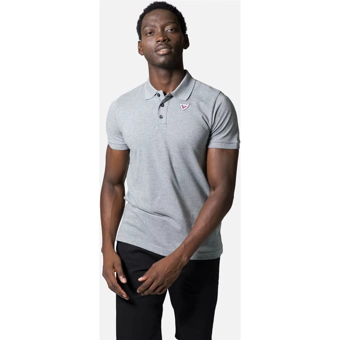 Rossignol Logo Korte Mouw Poloshirt Grijs XS Man