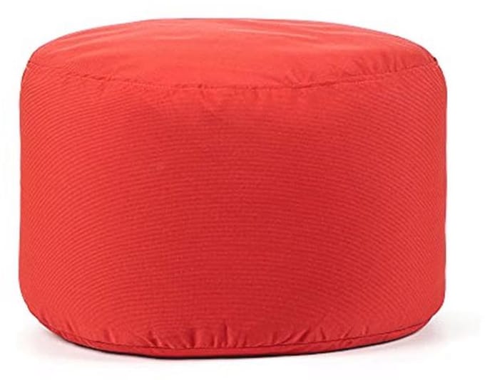 Fade Resistant Soleil Bean Bag Ottoman - Rood, Groot
