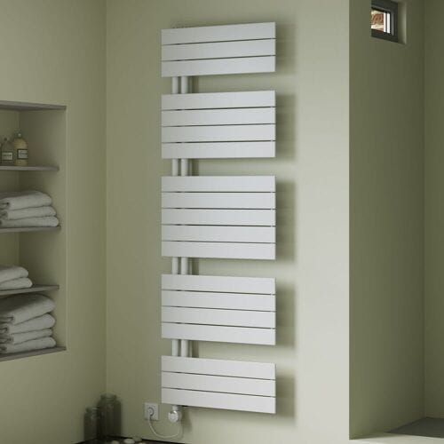 Megabad Profi Collection Plan Open E bathroom radiator 60 x 74.5 cm, purely electric, towel opening on the right, heating element type 4