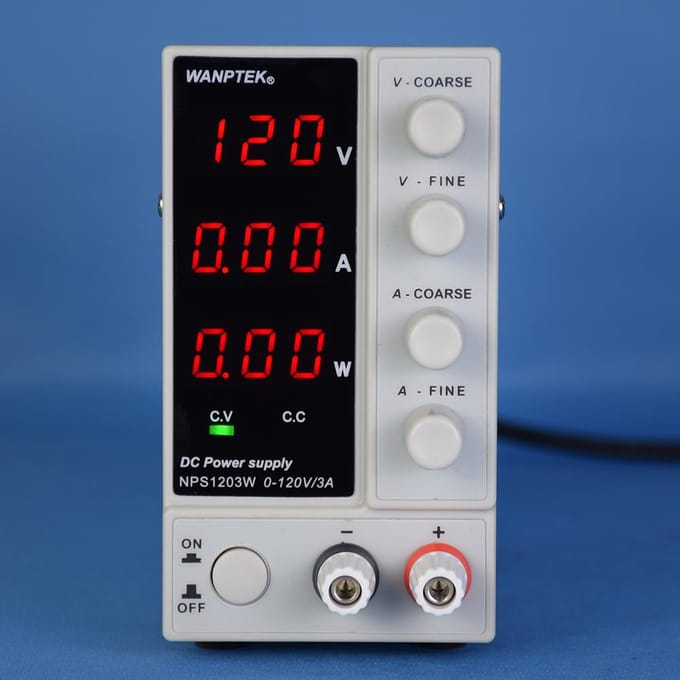 WANPTEK NPS1203W 0-120V 0-3A Schakelende DC-voeding 3 cijfers Display LED Hoge precisie US Plug