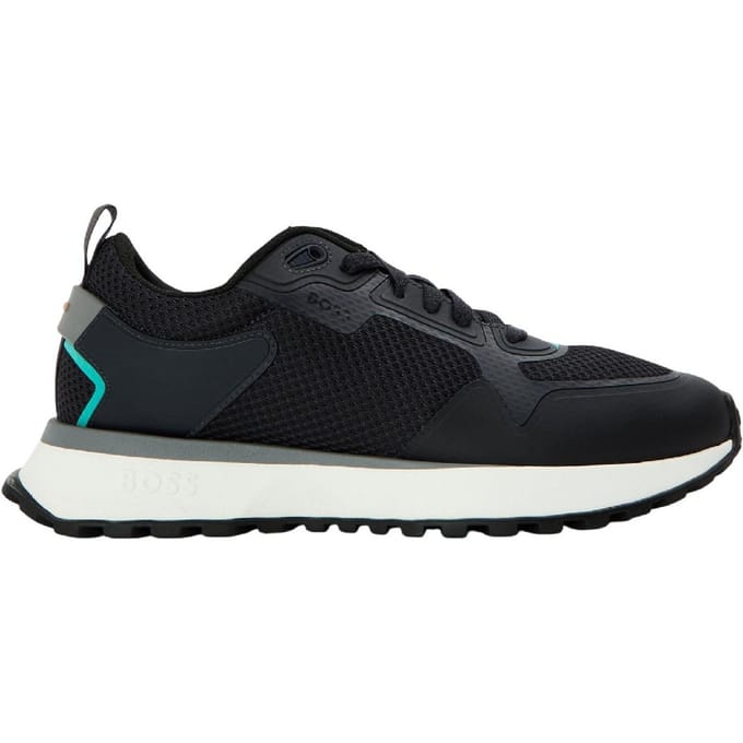 Boss Heren Jonah Reflecterende Mesh Sportschoenen (Donkerblauw)