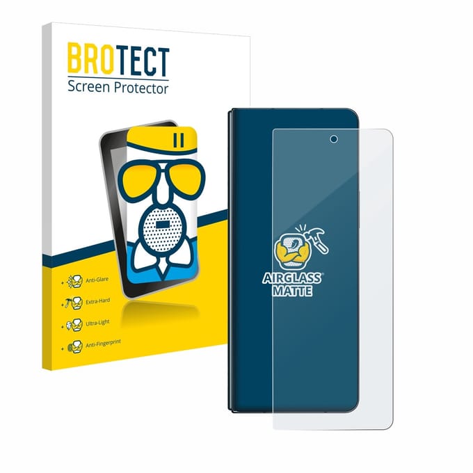 BROTECT - Screenprotector voor Samsung Galaxy Z Fold 4 - Folie Beschermfolie Beschermglas matte