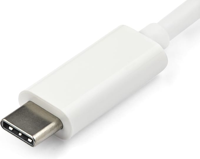 Adapter USB C naar VGA Startech CDP2VGAW Wit