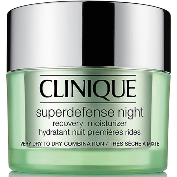 Clinique Vochtinbrenger Superdefense Night Recovery Moisturizer Hauttyp 1/2 Nachtcrème Dames 50 ml