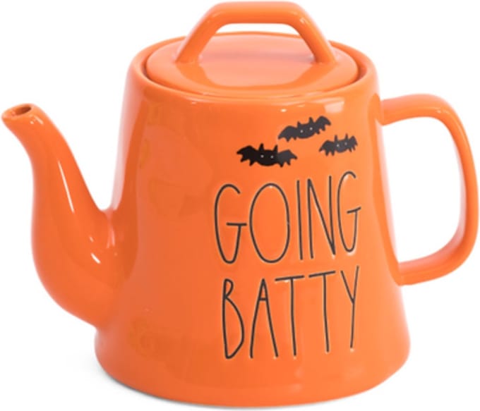 Rae Dunn - Going Batty - theepot - Halloween theepot - halloween servies - halloween decoratie - herfst