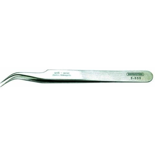 BERNSTEIN Tools for Electronics 5-055 SMD-pincet 7a SA Sikkelspits, super-spits 120 mm