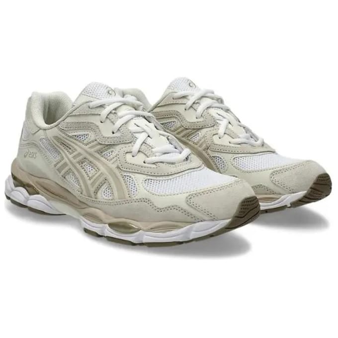 ASICS Gel NYC White Feather Grey Unisex Sneakers Cream 1203A663-102 44.5 white