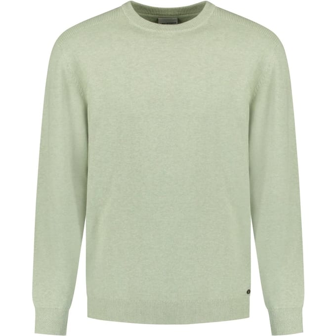 No Excess Pullover Crew Neck Melange Green Größe: XL | Pullover Outlet | Herren | Grün