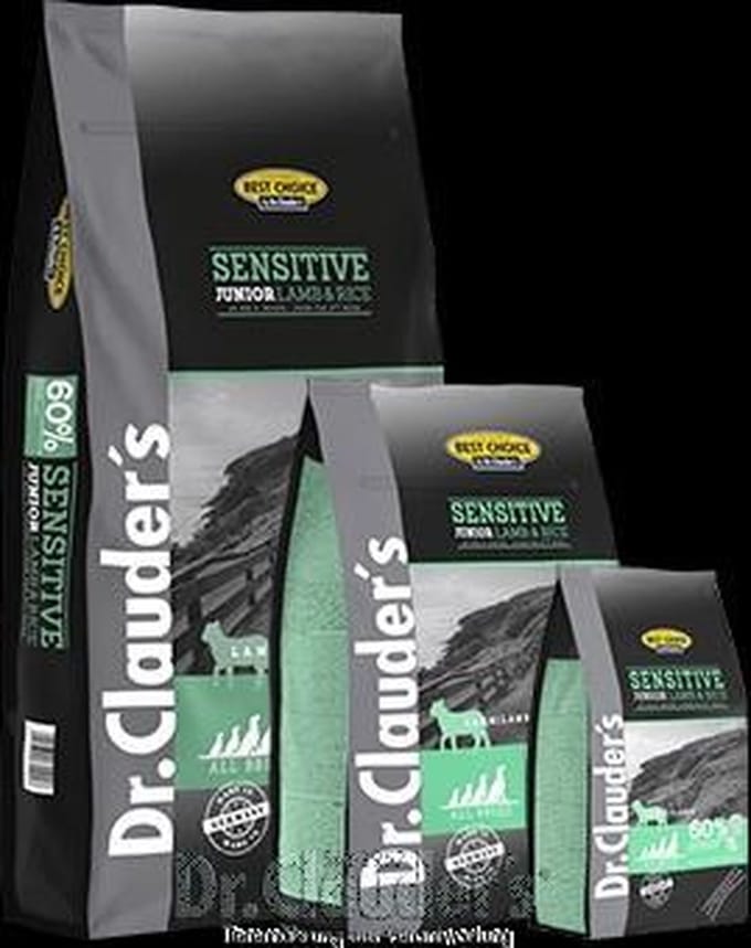 Dr. Clauders Sensitive Junior Lam & Rijst 4kg - Honden droogvoer