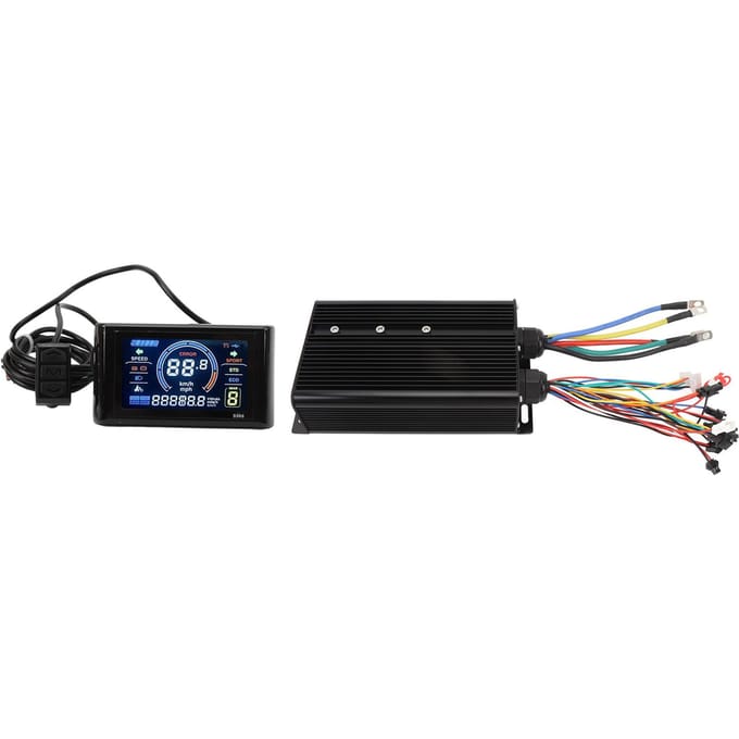 Borstelloze Motor Controller Kit 80A 60V 72V 2000W 3000W 5000W Waterdichte Conversie met S966 LCD black