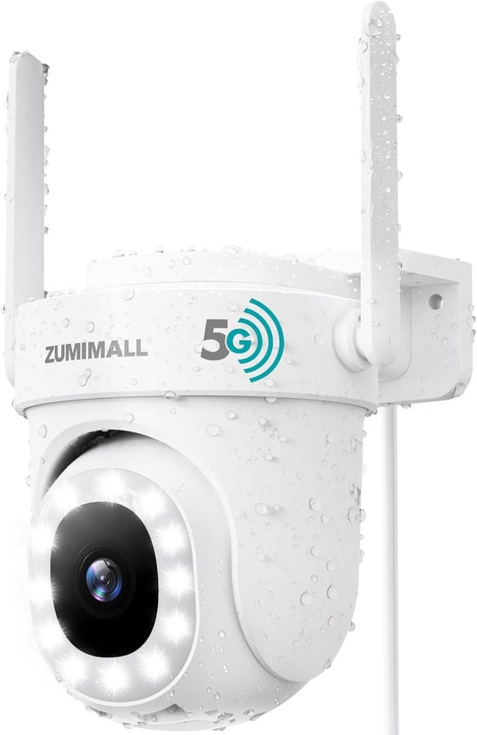 Bewakingscamera voor buiten 5MP met nachtzicht en cloudopslag
