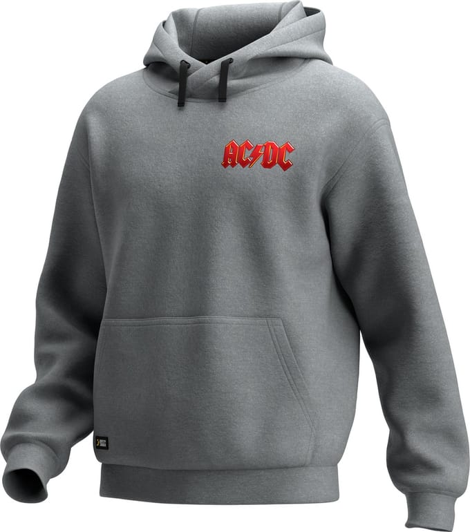 AC/DC hoodie grijs XXL