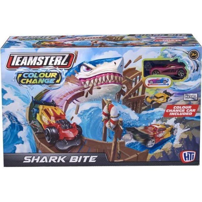 Teamsterz Colour Change Shark Bite Playset Voertuigen