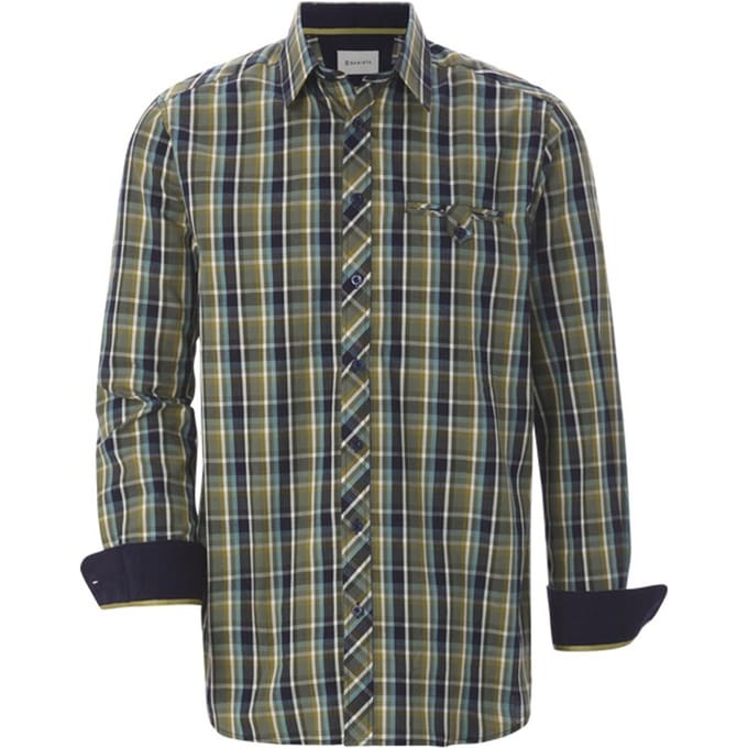 Babista herren Overhemd - 37/38 - olijf - Plus Size
