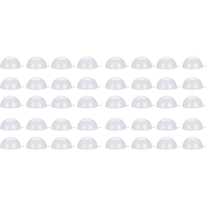 20 Stuks Vulbare Transparante Plastic Bal Bruiloft Kerst Decoratie Ornamenten (5 cm) white