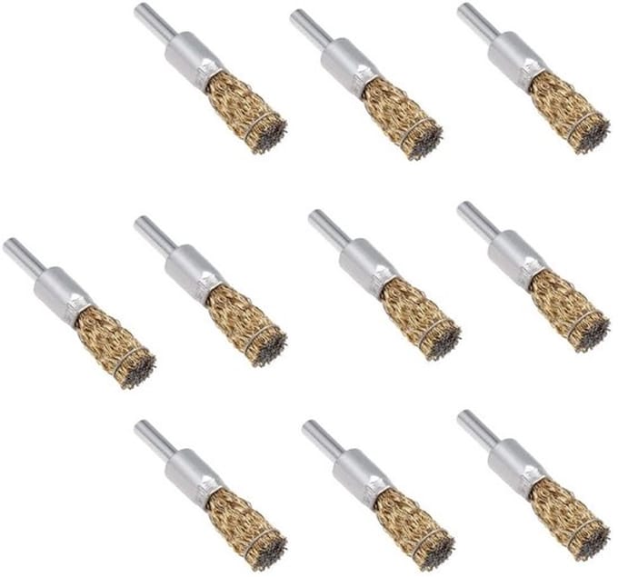 Allecto - Draad Wiel Borstels Kit - 10 Stuks - Voor Roest en Verf