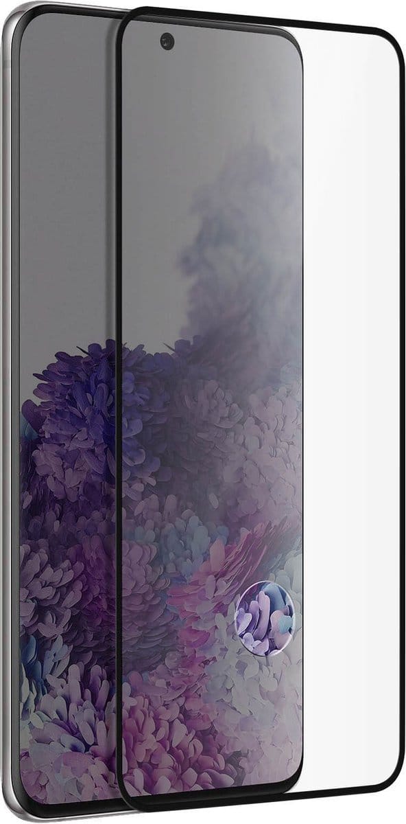 Akashi, Tempered Glass Screenprotector Geschikt voor Samsung Galaxy S20 Plus, Zwart