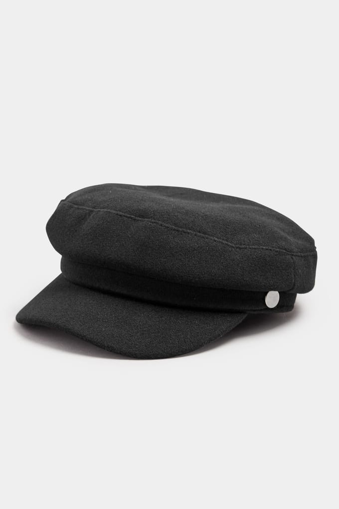 Yours Zwarte Vilten Baker Boy Petsize One Size