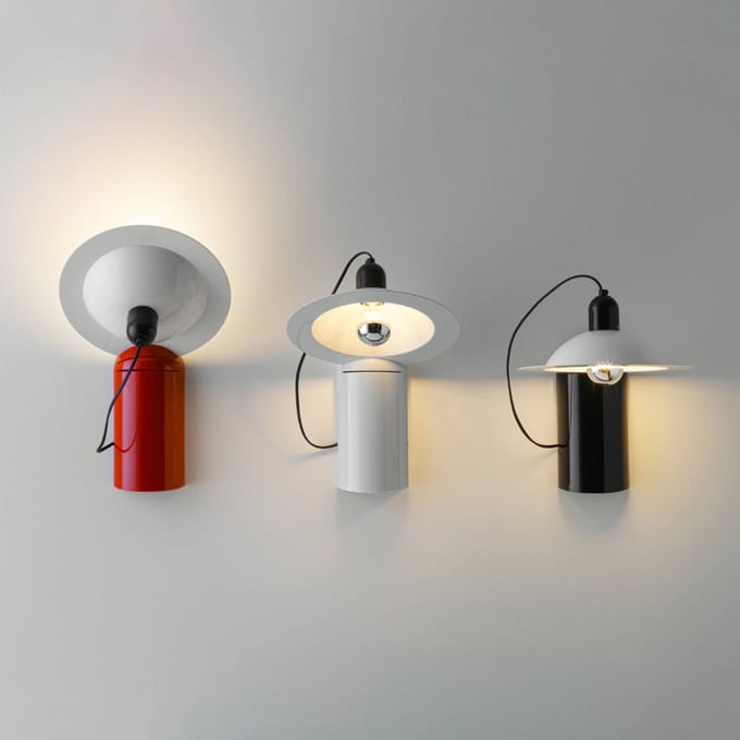 Stilnovo Lampiatta LED-wand-/tafellamp, zwart