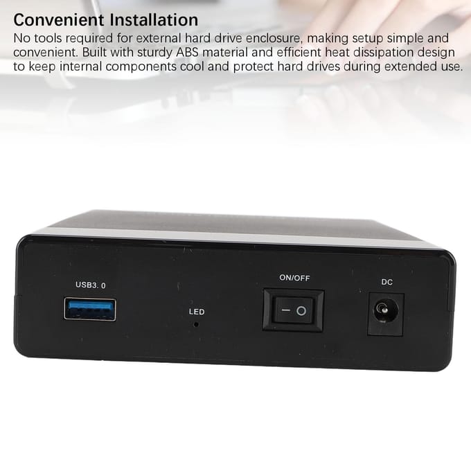 Harde Schijf Behuizing 16TB 5Gbps USB3.0 Plug and Play Externe Harde Schijf Behuizing voor 2.5 3.5 Inch US Plug