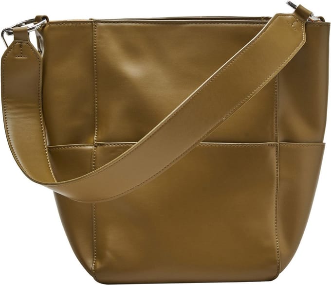 s.Oliver Schoudertas Hobo Bag Brown Olijfgroen